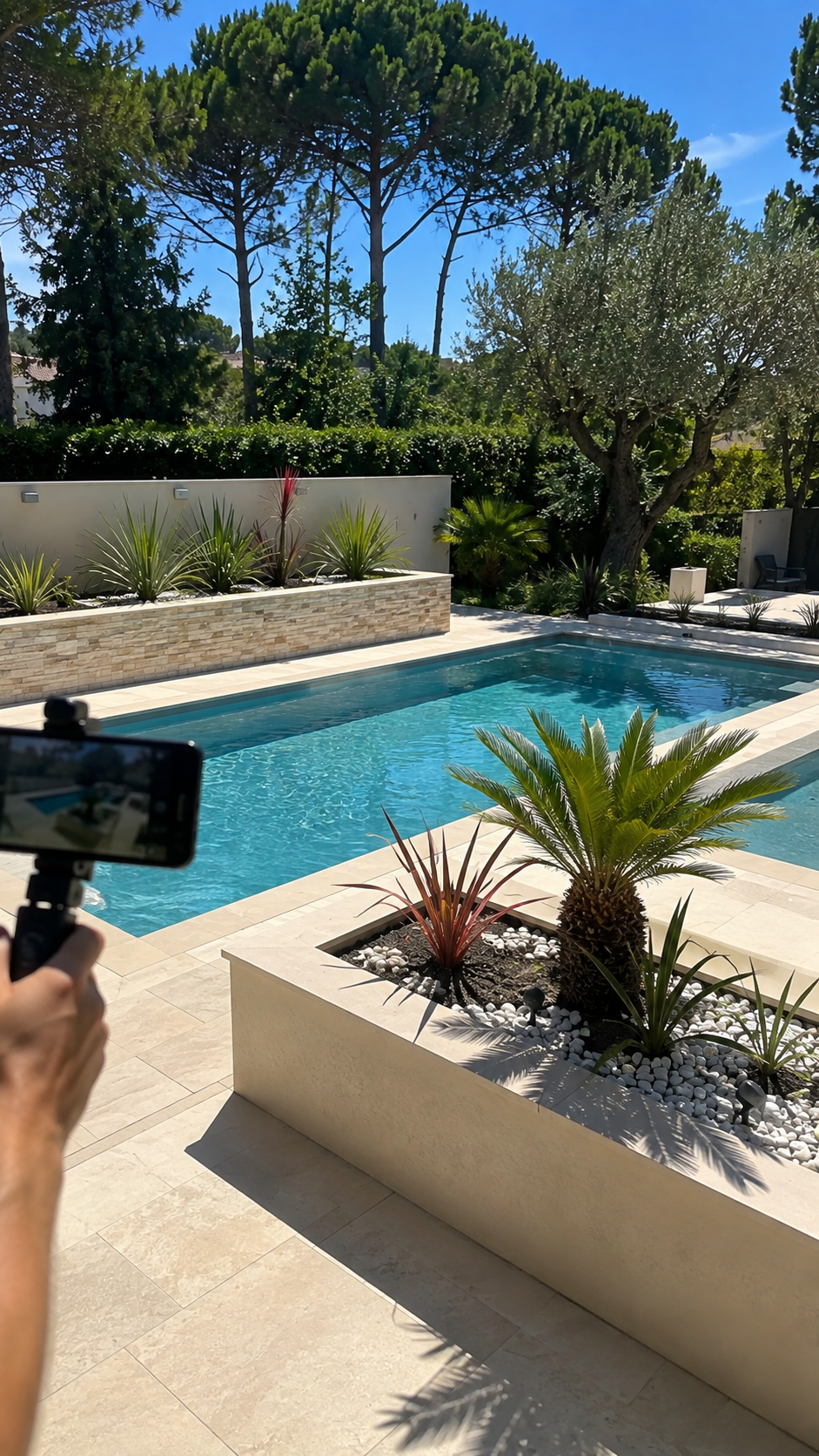 Plantation d'un grand sujet